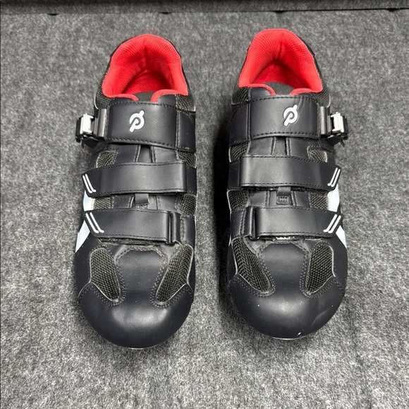 Peloton size 47 Men’s Black and Red Cycling Shoes - Picture 3 of 9